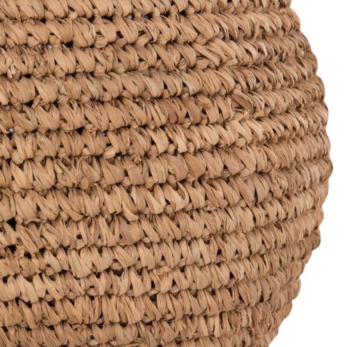 DECORATIVE FLOOR VASE PALM FIBER MAT IN NATURAL COLOR Φ34x50Hcm