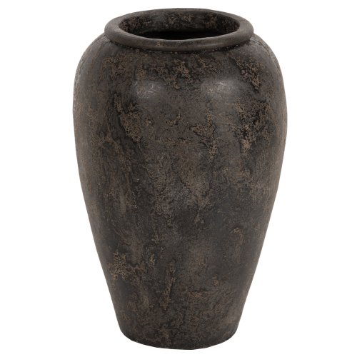 DEKORATIVE BODENVASE SPARTA TERRAKOTA IN SCHWARZER FARBE Φ47x69Hcm
