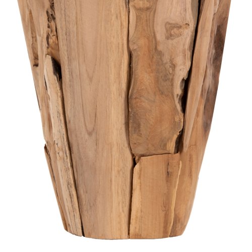 DEKORATIVE VASE ZENIA RECYCELTE TEAKHOLZSTÜCKE IN NATÜRLICHER FARBE Φ20x40Hcm