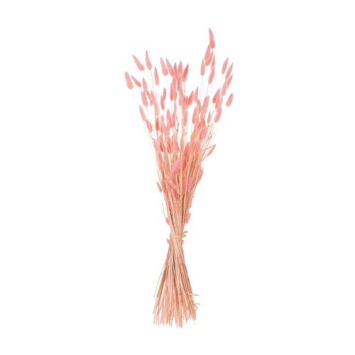 DEKORATIVER GETROCKNETER STRAUSS KANINCHENSCHWANZ-ROSA 75cm