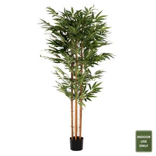 DEKORATIVE SYNTHETISCHE PFLANZE IM TOPF BAMBUSBAUM 180cm