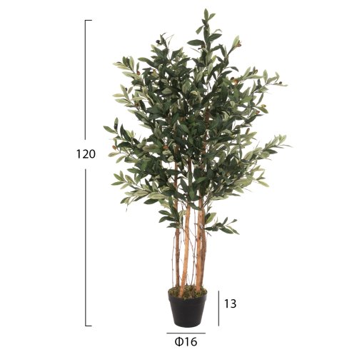DEKORATIVE SYNTHETISCHE PFLANZE OLIVENBAUM IM TOPF 120 cm