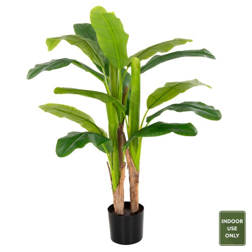 DEKORATIVE SYNTHETISCHE PFLANZE BANΑΝΑ-BAUM IM TOPF 123 cm