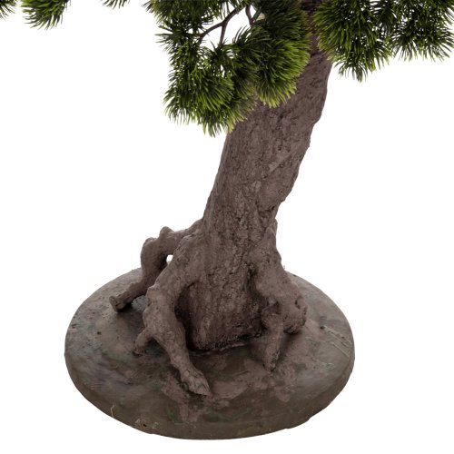 DEKORATIVE SYNTHETISCHE PFLANZE IM TOPF SCHÖNER KIEFERBAUM (BONSAI) 55x130x114Hcm