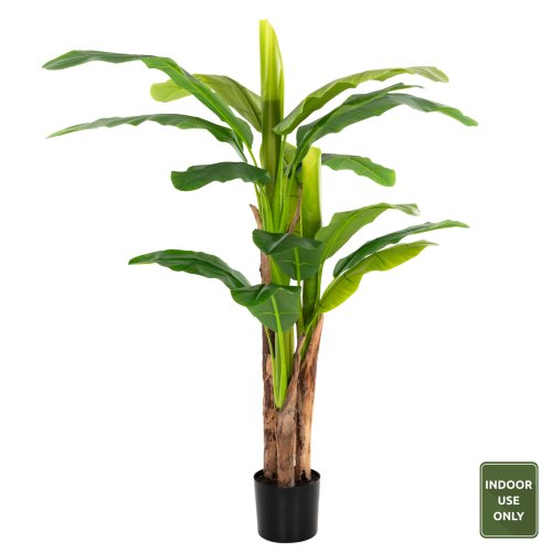 DEKORATIVE SYNTHETISCHE PFLANZE BANΑΝΑ-BAUM IM TOPF 150 cm