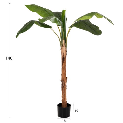 DEKORATIVE SYNTHETISCHE PFLANZE BANΑΝΑ-BAUM IM TOPF 180 cm