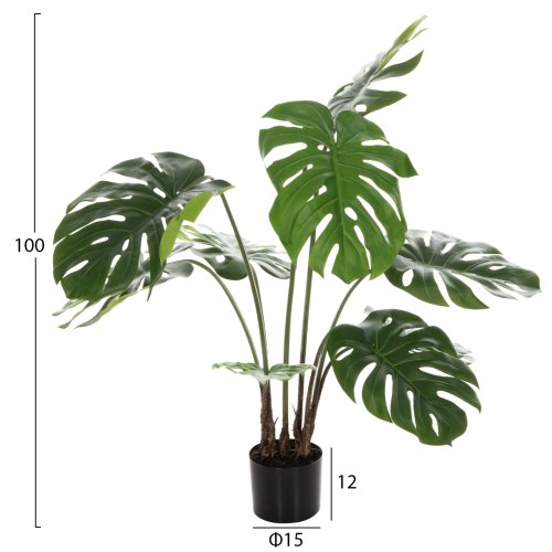 DEKORATIVE SYNTHETISCHE PFLANZE BANANENBAUM IM TOPF 100 cm