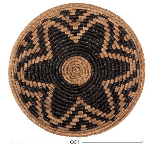 ΔΙΑΚΟΣΜΗΤΙΚΟ ΤΟΙΧΟΥ ΣΤΡΟΓΓΥΛΟ MENDONG GRASS ΣΕ ΦΥΣΙΚΟ & ΜΑΥΡΟ Φ51x6Βεκ.