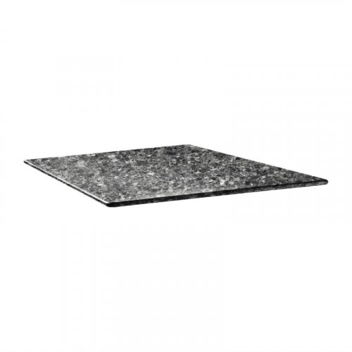 Tischplatte "Topalit Smartline" in schwarzem Granit 70x70 cm 1,9cm Stärke