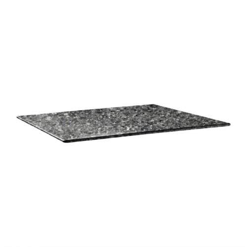 Tischplatte "Topalit Smartline" in schwarzem Granit 120x80 cm 1,9cm Stärke