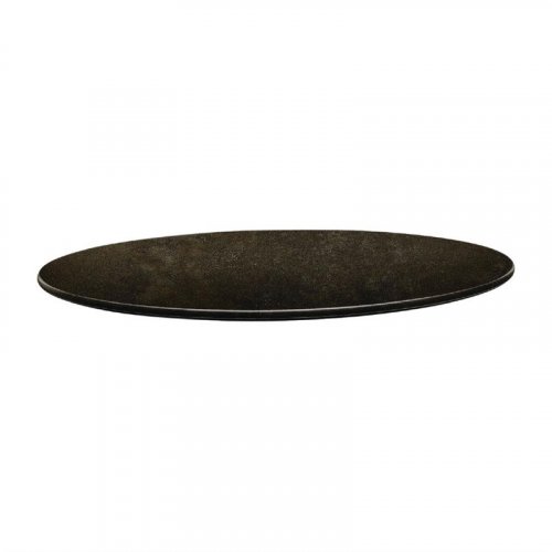 Tischplatte "Topalit Smartline" in Zypern Metall Ø80 cm 1,9cm Stärke