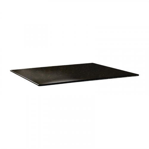 Table top "Topalit Smartline" in cyprus metal 120x80 cm 1,9cm strength