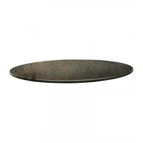 Tischplatte "Topalit Smartline" in Zement Ø80 cm 1,9cm Stärke