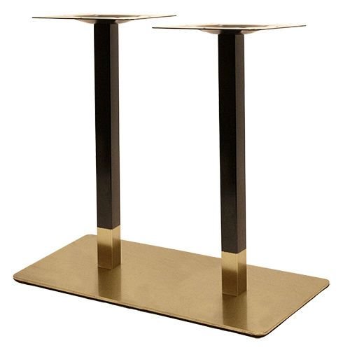 Επιτραπέζια βάση "Dados" από ατσάλι, ύψους 72cm, από μαύρο και χρυσό