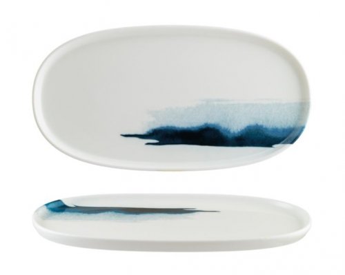 Oval plate "Bonna Blue Wave" 30cm 6 set