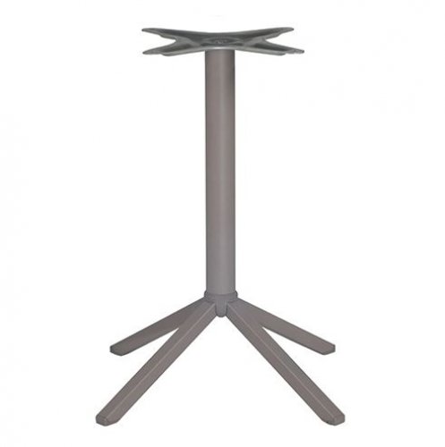 Outdoor Tischuntergestell "Mona" aus Aluminium 72cm Höhe in Taupe