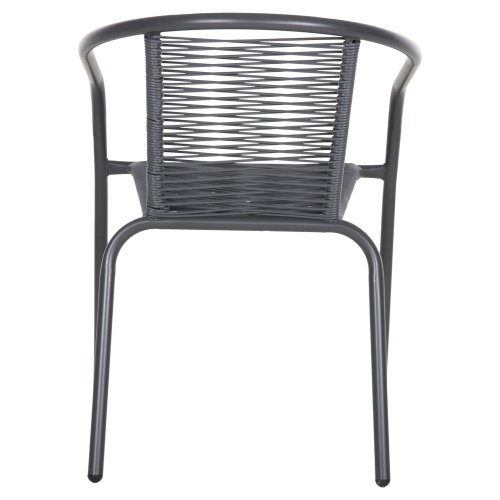 ΠΟΛΥΘΡΟΝΑ ΜΕΤΑΛΛΟ ΓΚΡΙ-ΣΥΝΘ. RATTAN ΓΚΡΙ 54x61x75Υεκ.