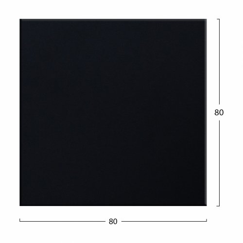 TISCHPLATTE 190 WERZALIT IN SCHWARZ 80X80 cm