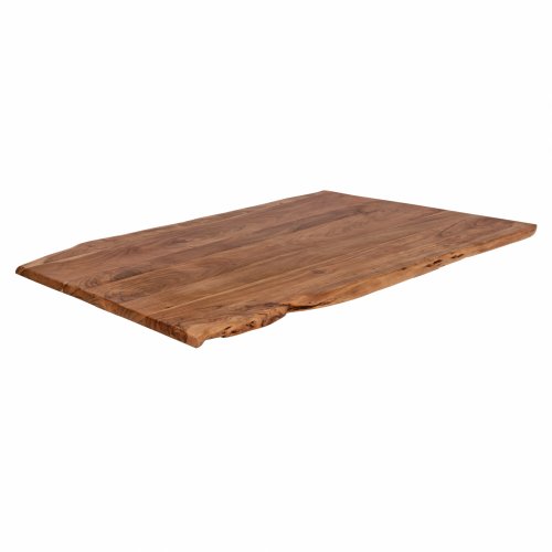 TISCHPLATTE AUS MASSIVEM AKAZIENHOLZ 160x90x4 cm