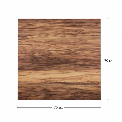 HPL Tischplatte 70X70cm Holzoptik