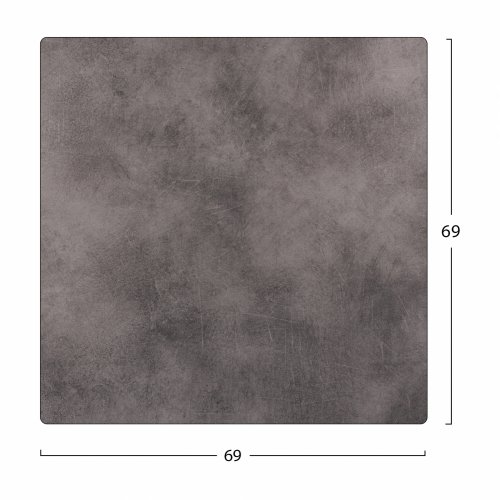 HPL- Tischplatte ,,Zement“ in Steinoptik 69x69 cm, dicke 12mm