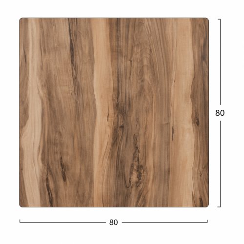 HPL TISCHPLATTE IN "INDIAN SHESHAM" 80x80cm DICKE 12mm