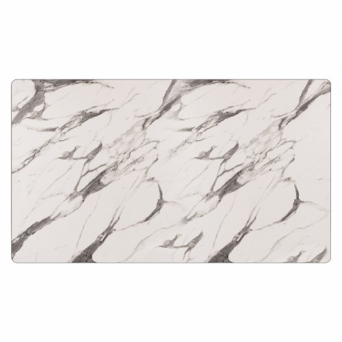 HPL TISCHPLATTE MARMOR WEIß-GRAU 120x69cm, DICKE 12mm