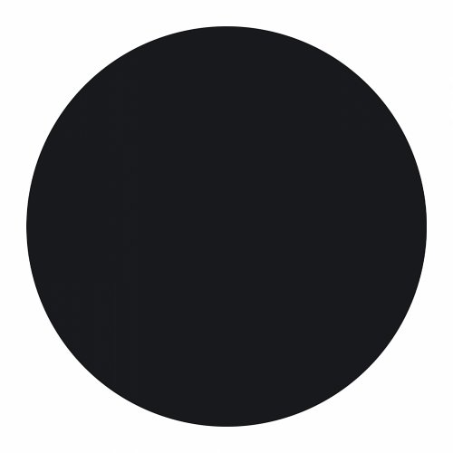 HPL TISCHPLATTE IN SCHWARZ Φ60 cm DICKE 12mm