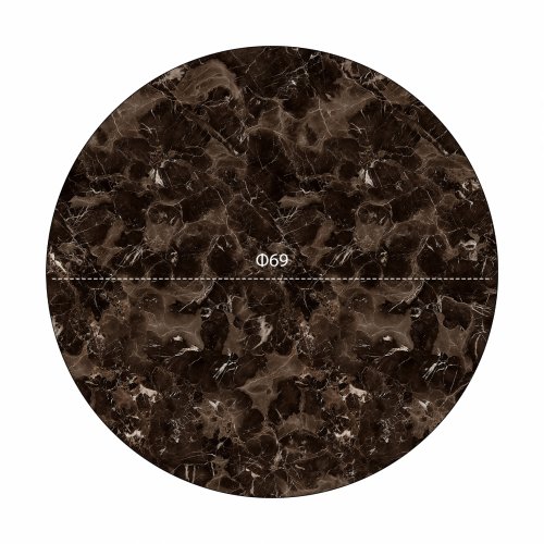 HPL TISCHPLATTE MARMOR BRAUN Φ69 cm, DICKE 12mm