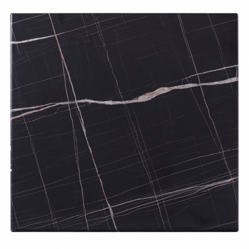 Tischplatte Schwarzer Marmor Werzalit 70X70 35 mm Stärke