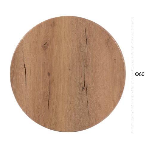 TABLETOP ROUND WERZALIT 4680 Φ60 IN NATURAL WOOD COLOR