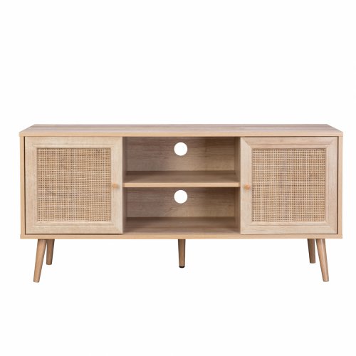 TV Möbel "Colm" im Rattan Design 120x39x56,5 cm