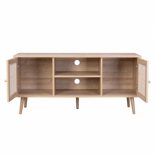 TV Möbel "Colm" im Rattan Design 120x39x56,5 cm