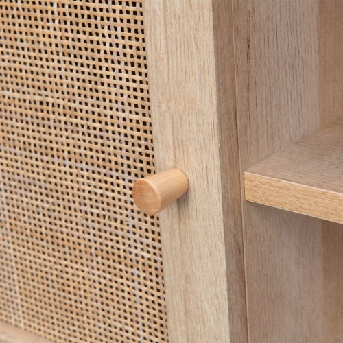 TV Möbel "Colm" im Rattan Design 120x39x56,5 cm