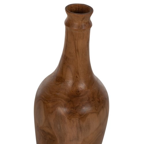 DEKORFLASCHEN 3-TEILIGES SET MASSIVES TEAK NATURAL