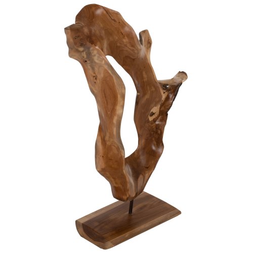TISCHDEKOR MASSIVES TEAKHOLZ NATUR 26Χ16Χ70H