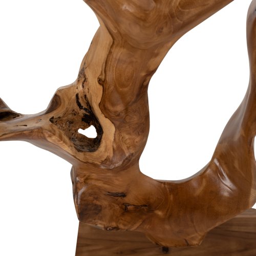 TISCHDEKOR MASSIVES TEAKHOLZ NATUR 26Χ16Χ70H