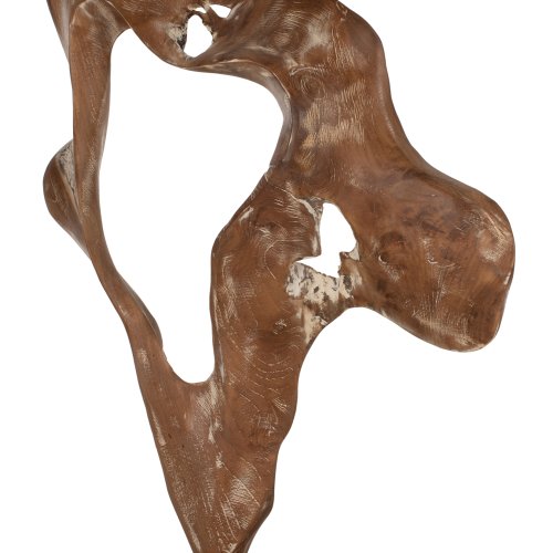 TISCHDEKOR MASSIVES TEAKHOLZ WHITEWASH 26Χ16Χ70H