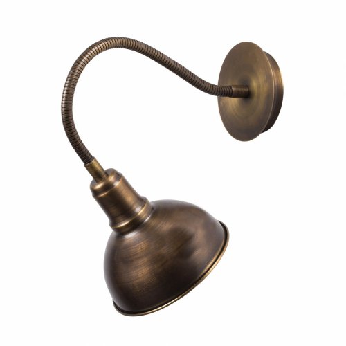 Wandlampe Metall Vintage Bronze mit Hut 16X16 cm