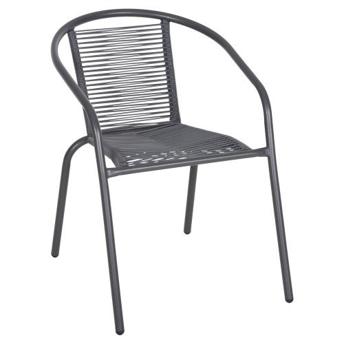 ΠΟΛΥΘΡΟΝΑ ΜΕΤΑΛΛΟ ΓΚΡΙ-ΣΥΝΘ. RATTAN ΓΚΡΙ 54x61x75Υεκ.