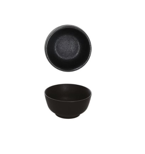 Reisschüssel aus Porzellan in schwarz, B9,5xH4,3cm, 160cc, JAP, Tognana, 12 SET
