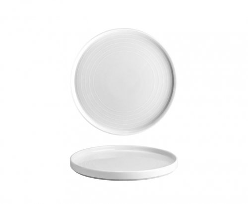 Flacher Teller mit vertikalem Gesims "Lukanda Vector" 21cm 6er Set