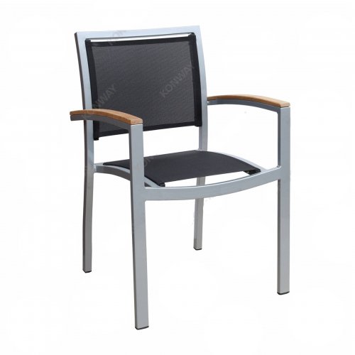 Stapelsessel FLORENZ schwarz,  57x47x85 cm