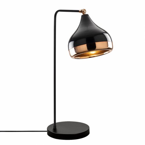 Tischlampe Schwarz Kupfer 17x26x52 cm