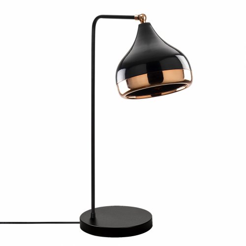 Tischlampe Schwarz Kupfer 17x26x52 cm
