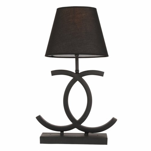 TISCHLEUCHTE METALLIC SCHWARZ 27x45 cm