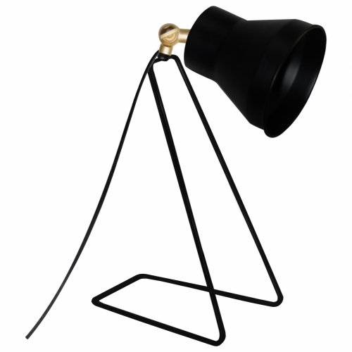 TISCHBELEUCHTUNG SCHWARZ 35 CM HOCH