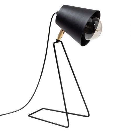 Tischlampe Metall Schwarz 15x25x40 cm