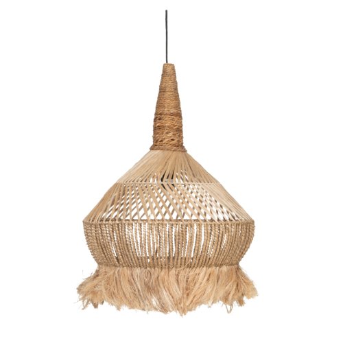 DECKENANHÄNGER AUS ABACA- UND BANANENFASERN, NATÜRLICHE FARBE 55x55x75Hcm