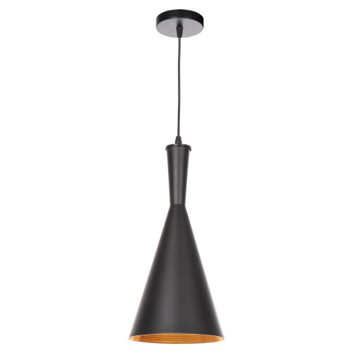 CEILING PENDANT LAMP BLACK METAL CAP Φ18x130 cm